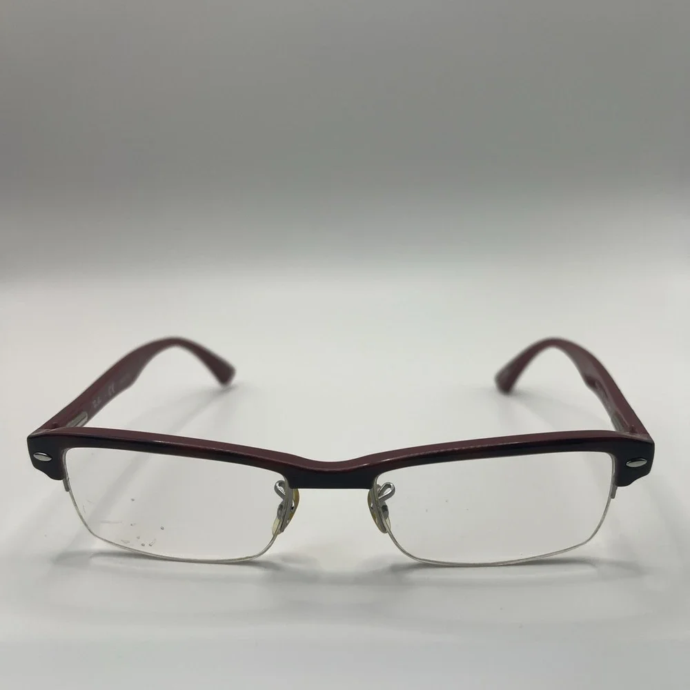 Ray Ban Eyeglasses Frames Only RB 7014 5156 52-18-140 Tortoise & Purple Half Rim